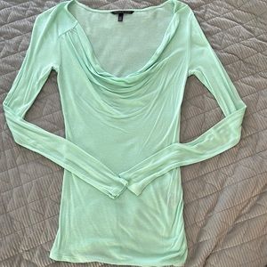 Victoria Secret Aqua Drape Front Top